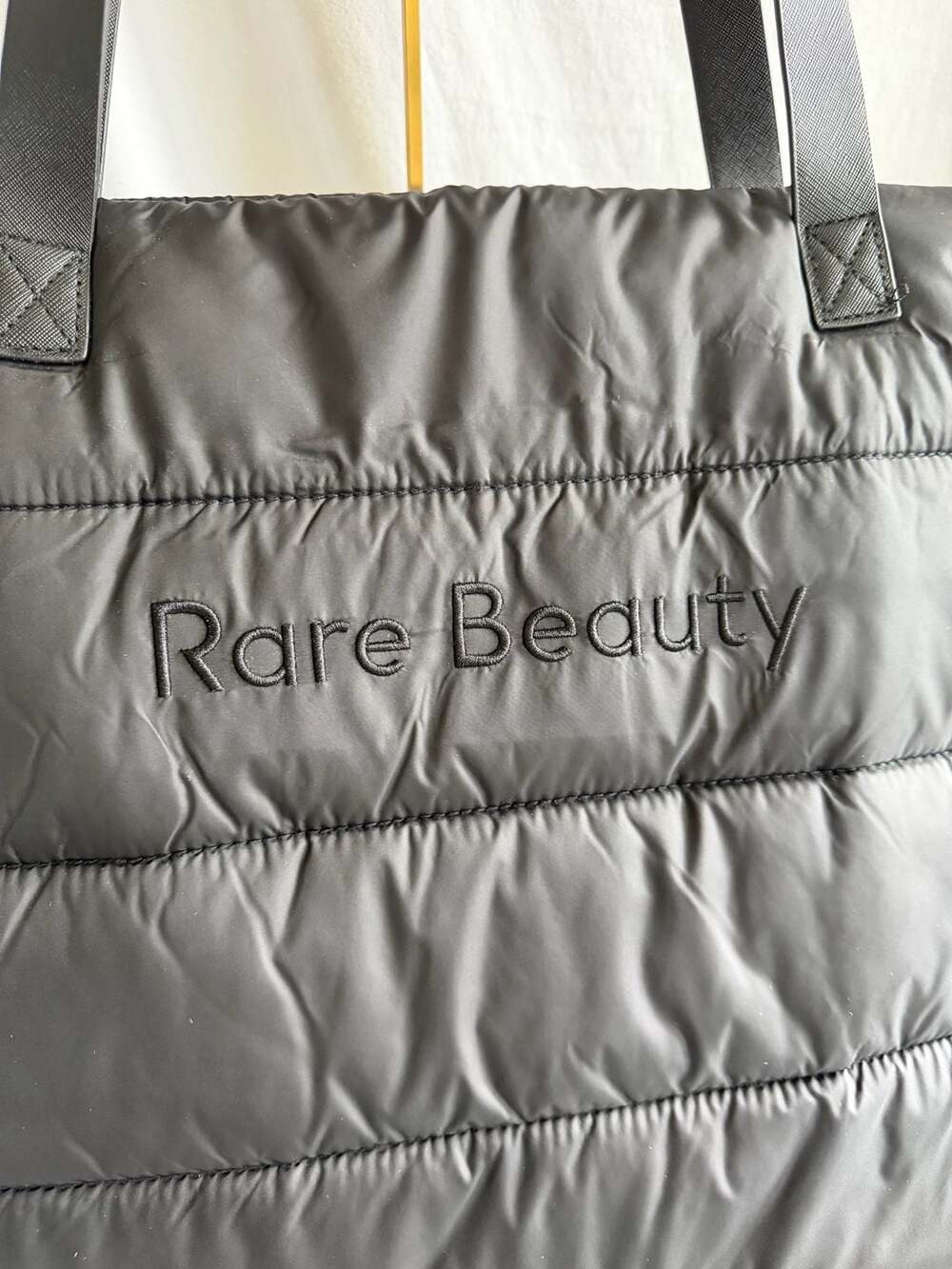 Rare Beauty Puffy Traveler Tote - Black - Picture 2 of 4